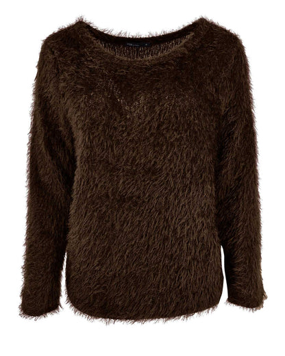 Top - Sisi Fluffy Chenille | Bruin