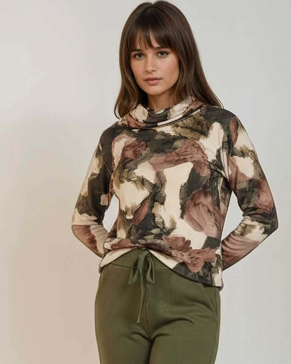 Top - Nico Aqua Stones-FB | Army