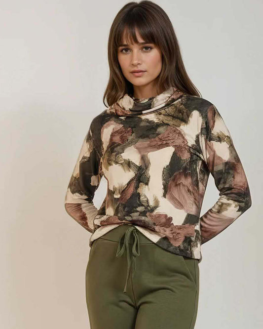 Top - Nico Aqua Stones-FB | Army