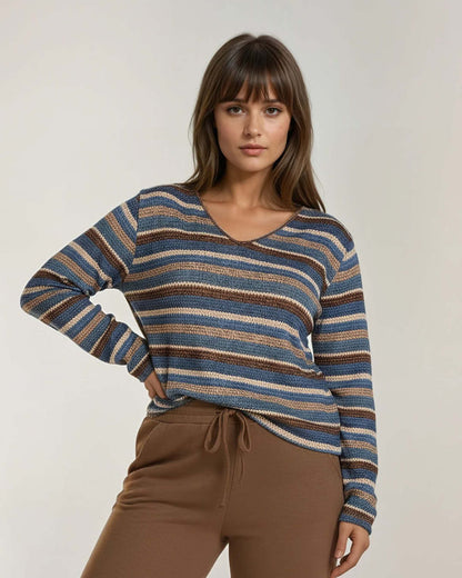 Blouson Nico Jeans met knitted look dessin