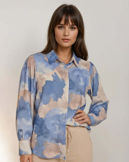 Blouse Evita Jeans met grafisch dessin