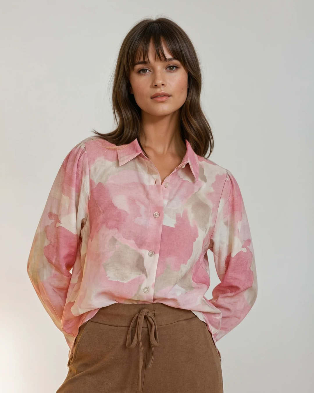 Blouse - Evita Clouds | Roze