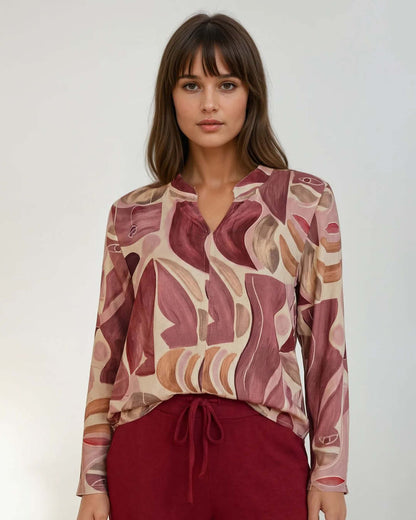 Blouson Didi Roze met grafisch dessin
