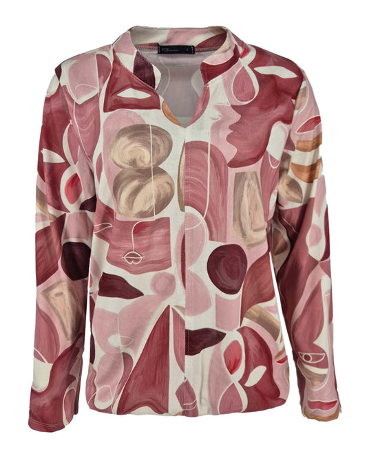 Blouson Didi Roze met grafisch dessin