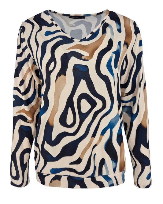 Top - Bella River-FB | Navy