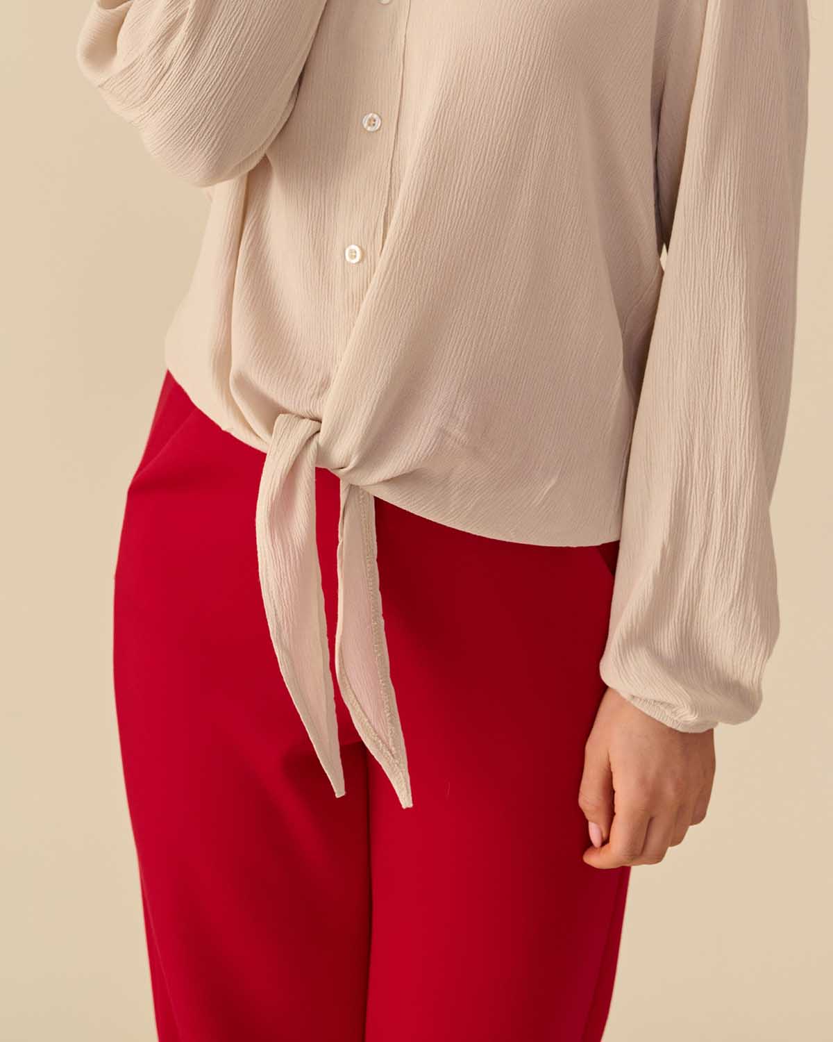 Blouse Fia Strik beige