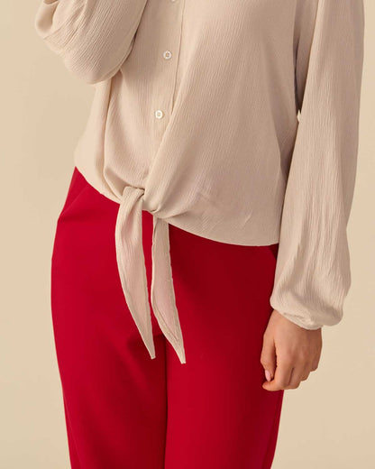 Blouse Fia Strik beige