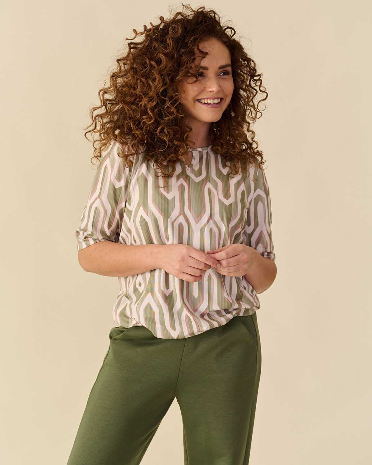 Blouson Mimi army grafisch