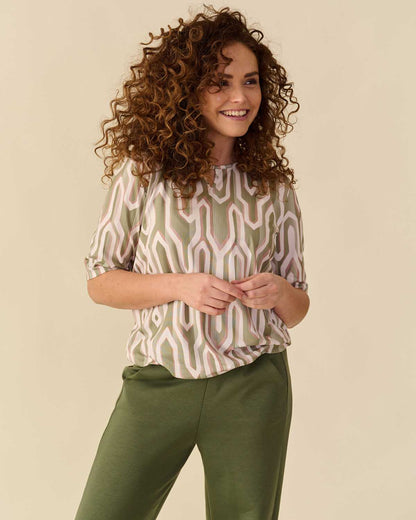 Blouson Mimi army grafisch