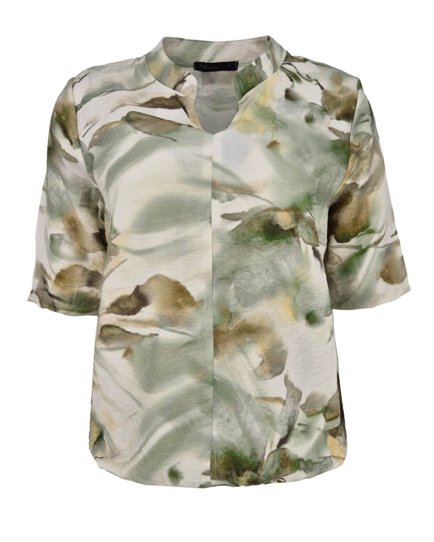 Blouson Doortje in army met bloemen dessin