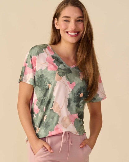 Blouson Bella in salie met bloemen dessin