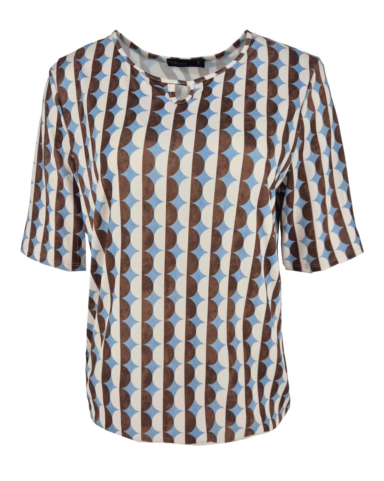 Blouson Mimi in jeans met grafisch dessin