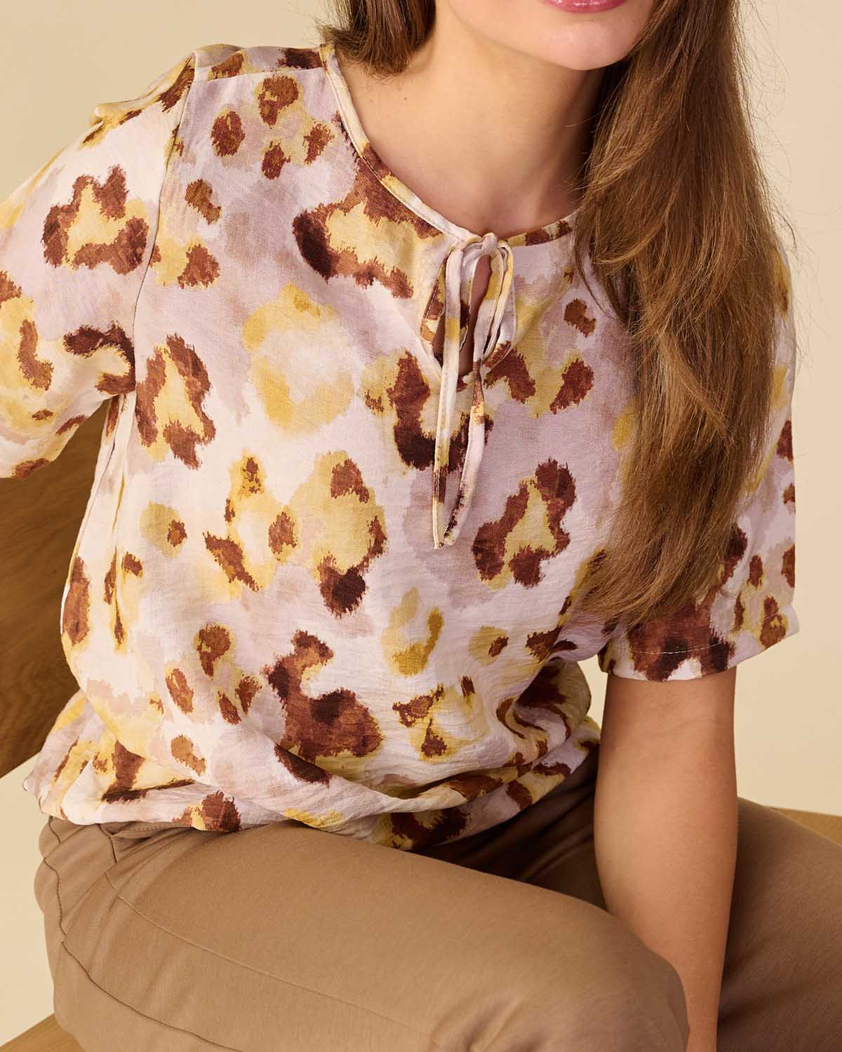 Blouson - Lexi Aqua Panter | Geel