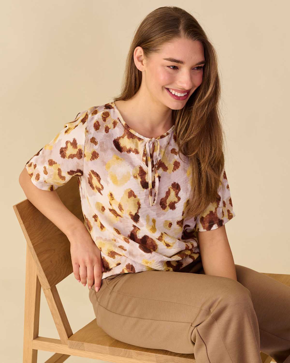 Blouson - Lexi Aqua Panter | Geel