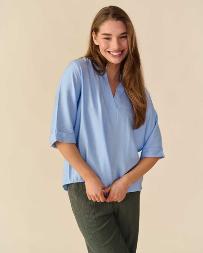 Top Kyra in licht-blauw