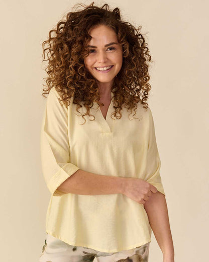 Top - Kyra Uni Air | Geel