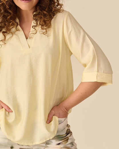 Top - Kyra Uni Air | Geel