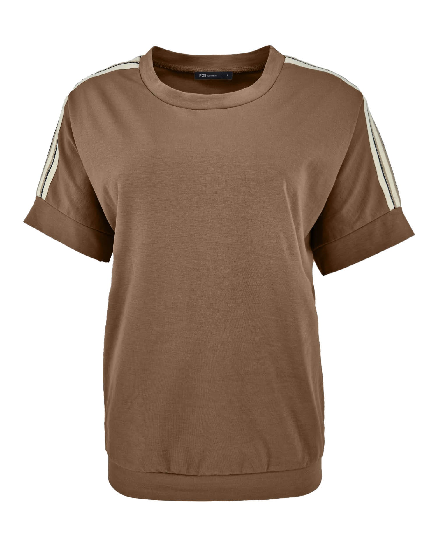 Trui Jet in Camel uni, fijne fit look