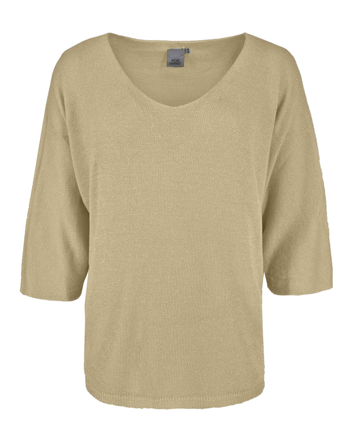 Trui Lieve in Beige uni, fijne fit