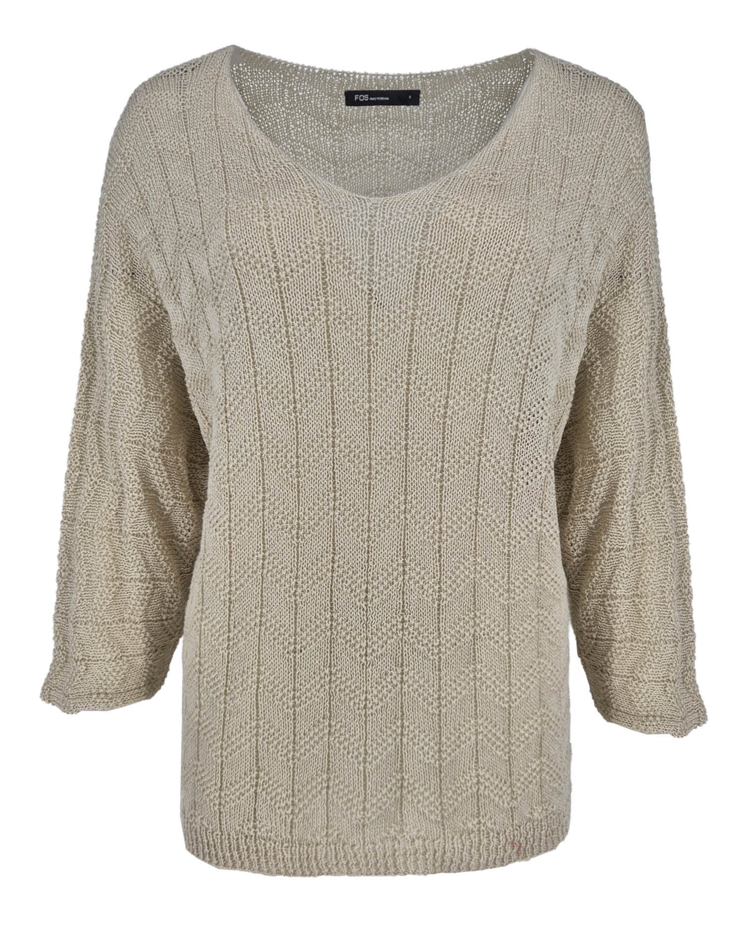 Trui Kim in Beige uni, fijne fit look