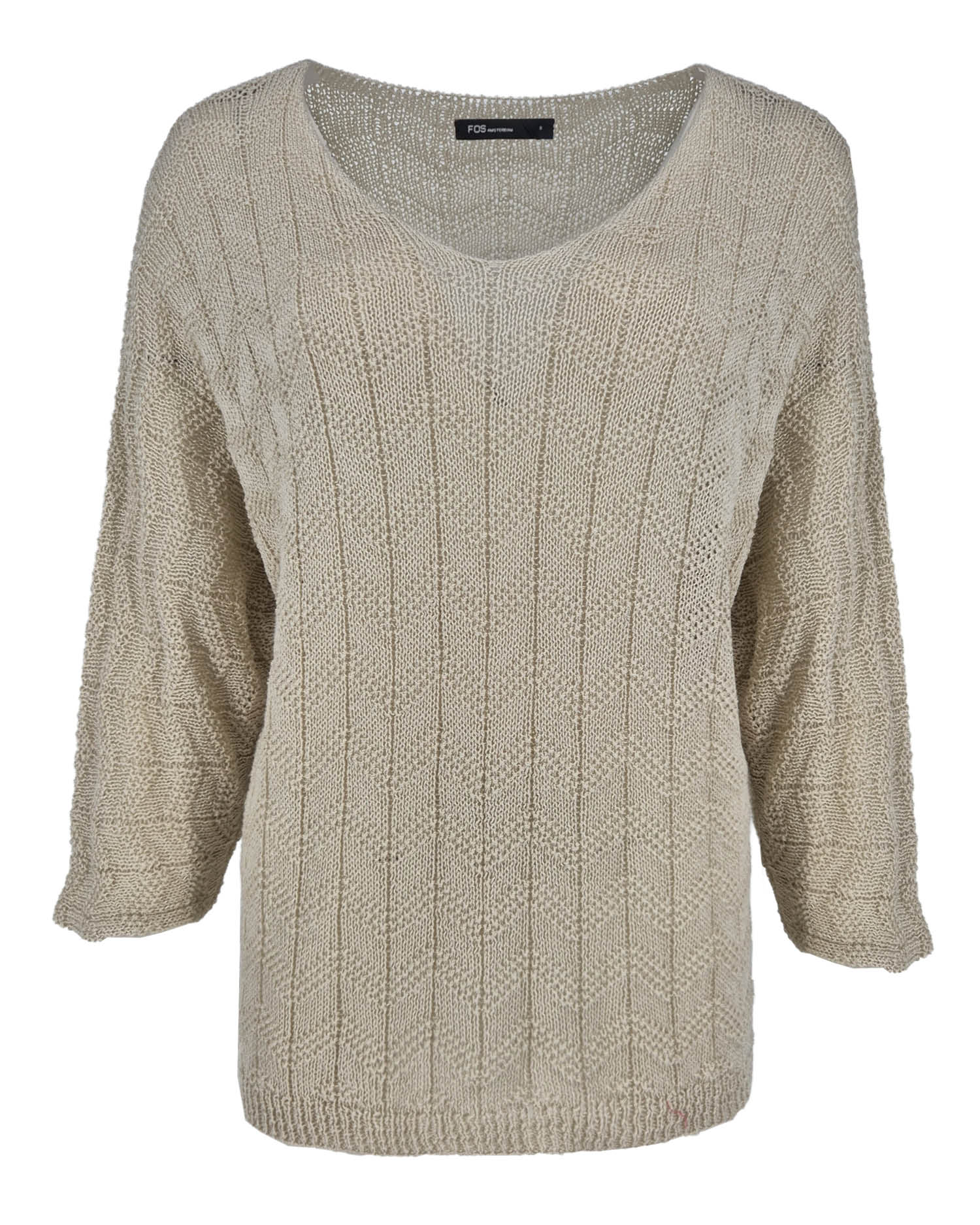 Trui Kim in Beige uni, fijne fit look