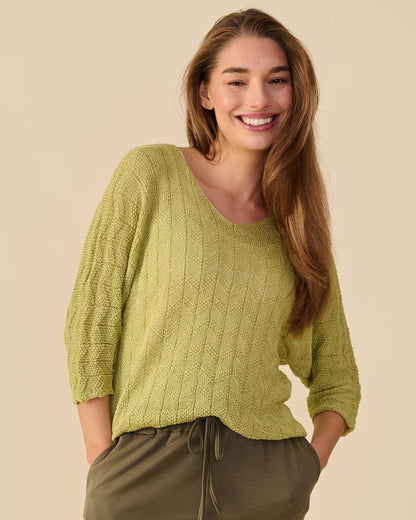 Trui - Kim Uni Wave | Lime