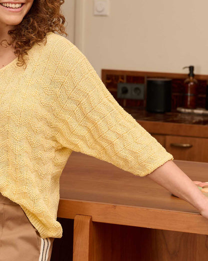 Trui - Kim Uni Wave | Geel