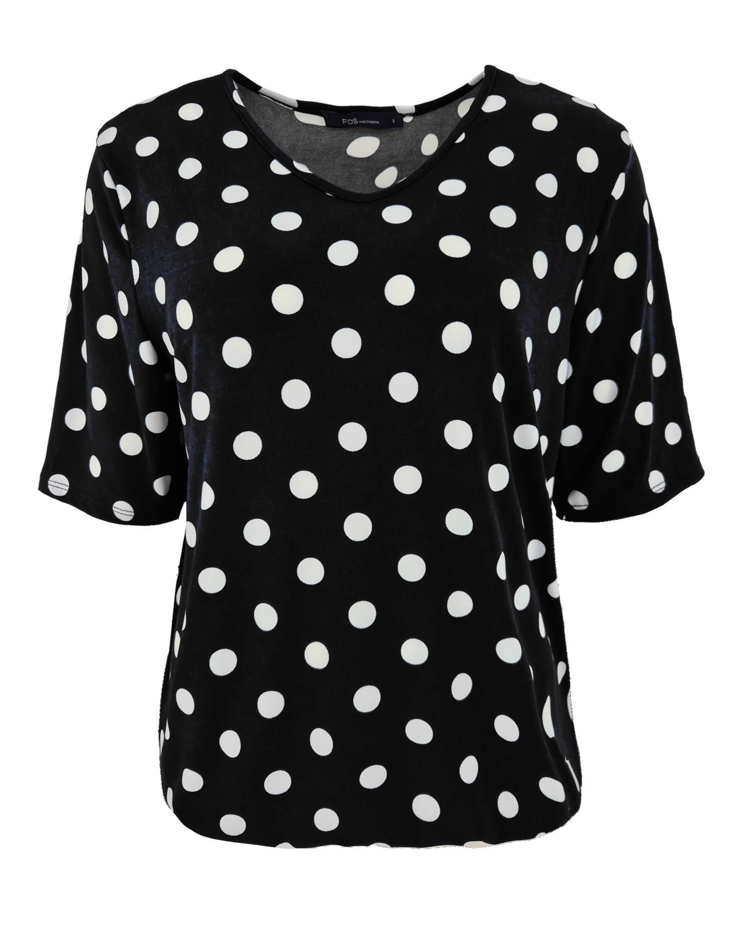 Blouson Vivi in Zwart met polka dessin