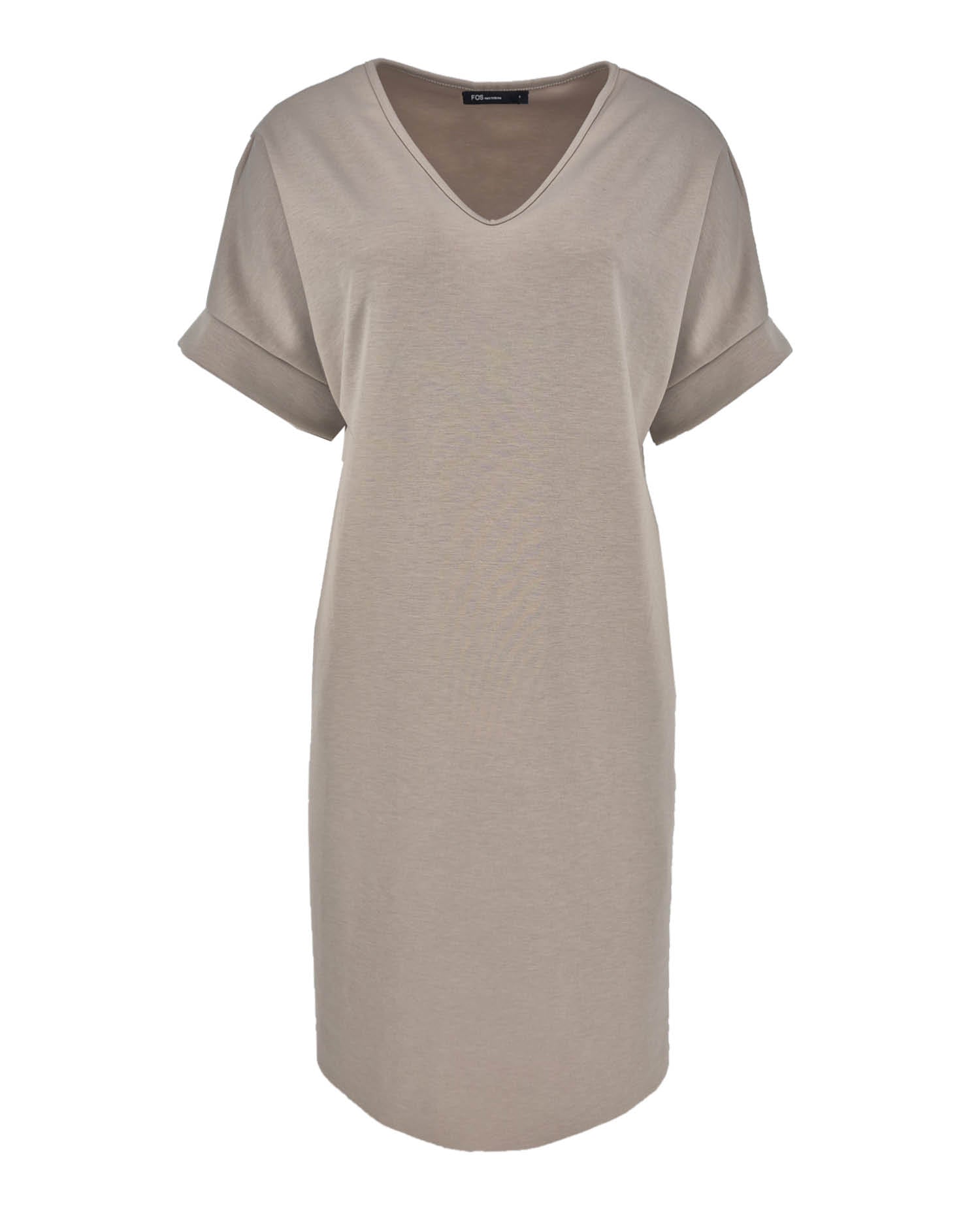 Losvallende jurk Danielle in beige