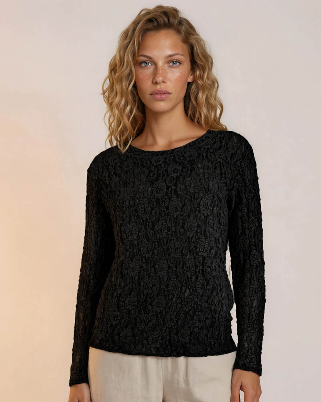 Top - Lacie Kant | Zwart