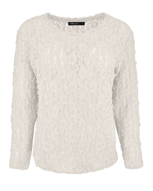 Top Lacie Offwhite met kant