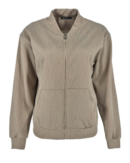 Bomberjack Izzy beige jacquard