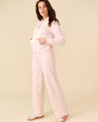 Bomberjack Izzy roze jacquard