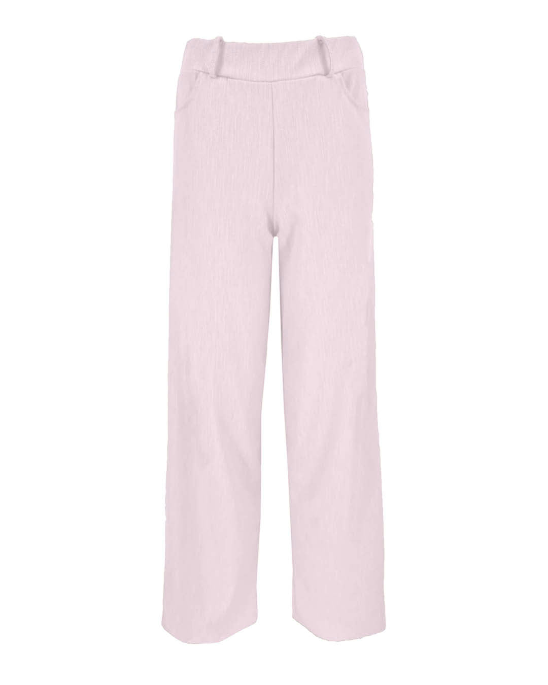 Wijde broek Bentha roze jacquard