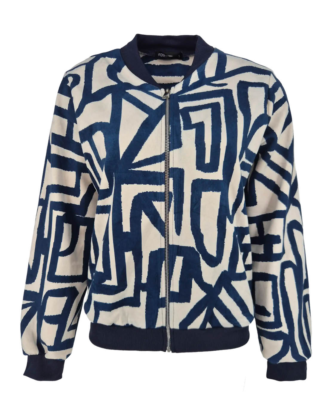 Bomberjack Bambi navy grafisch
