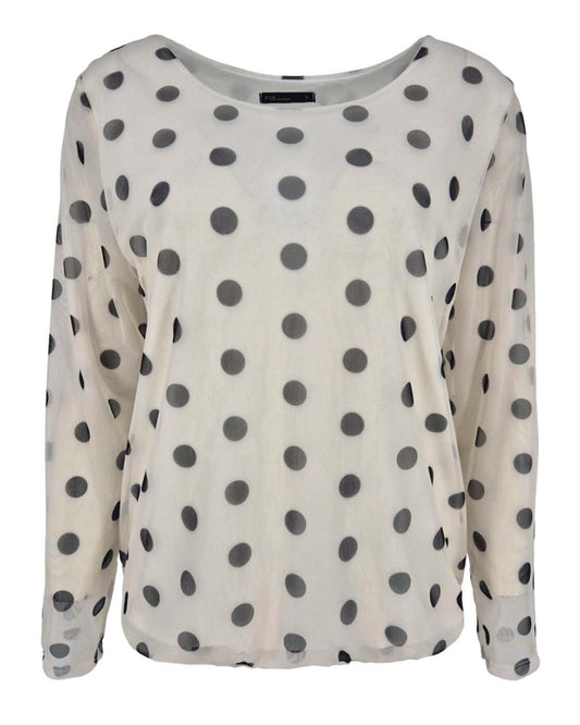 Top - Mona Tule nop | Zwart