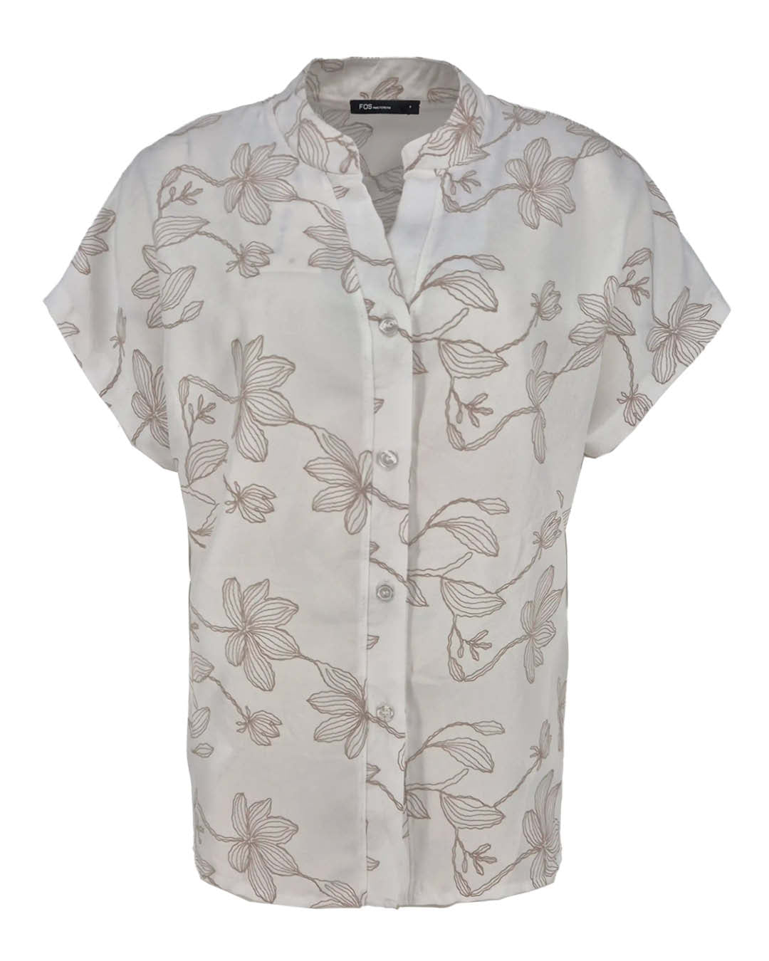 Blouse Katie off-white bloemen