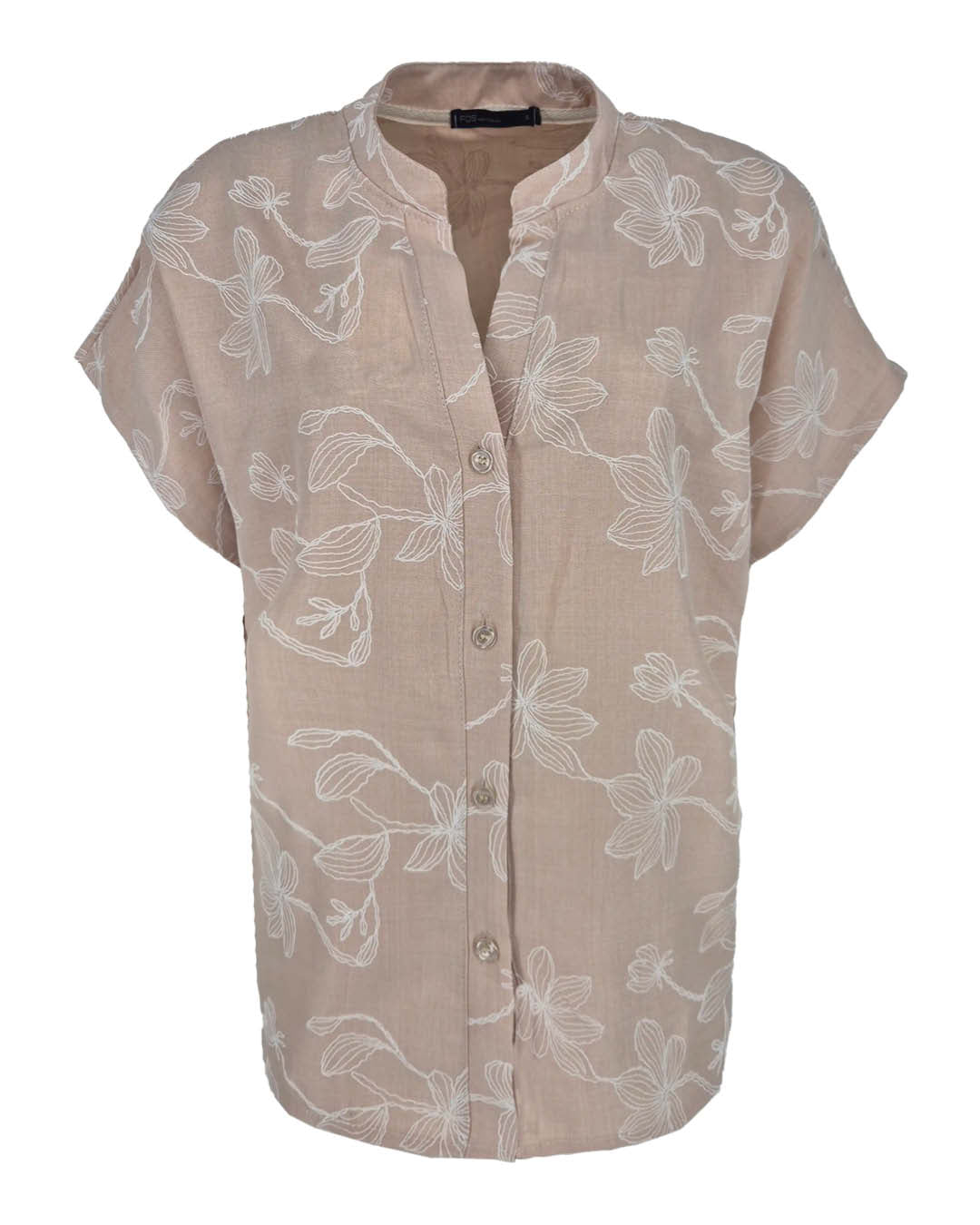 Blouse Katie beige bloemen