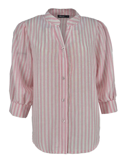 Blouse Boho roze streep