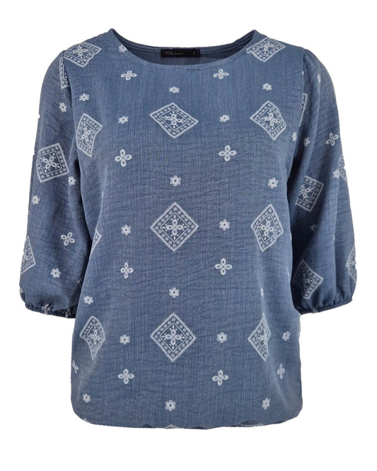 Top - Bobo Square puf | Donker-Jeans