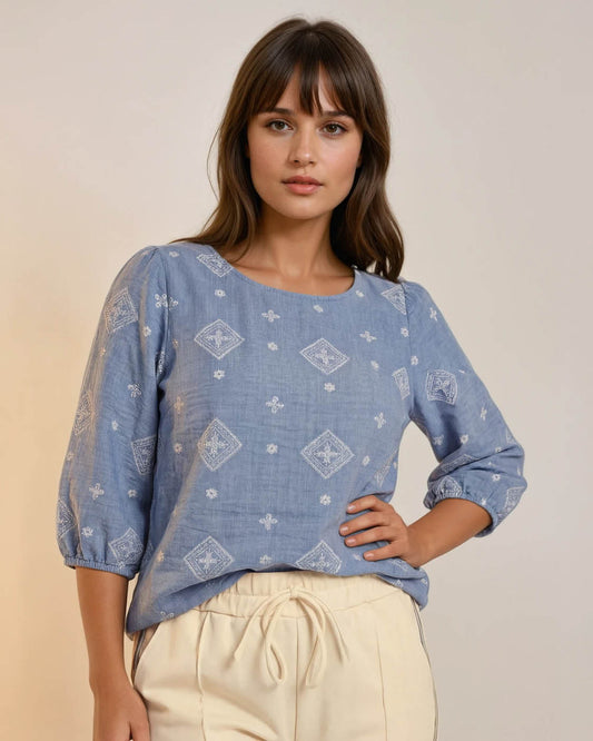 Top - Bobo Square puf | Jeans