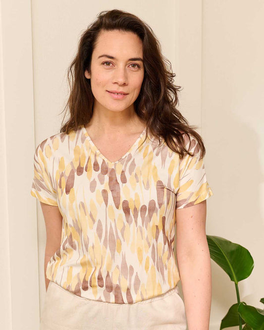 Top - Bella Drip | Geel