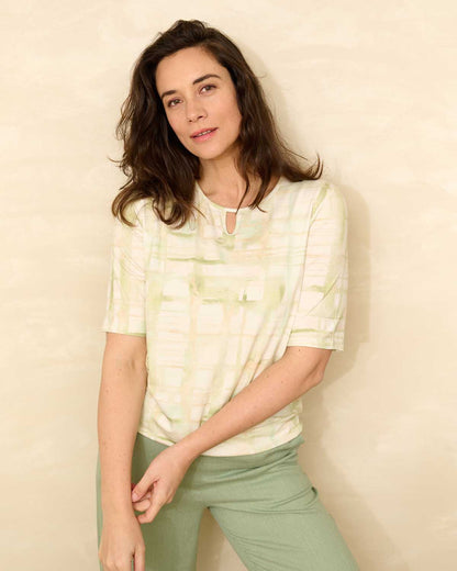 Blouson Mimi Pistache grafisch dessin