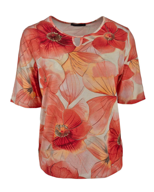 Top - Mimi Bloem | Koraal