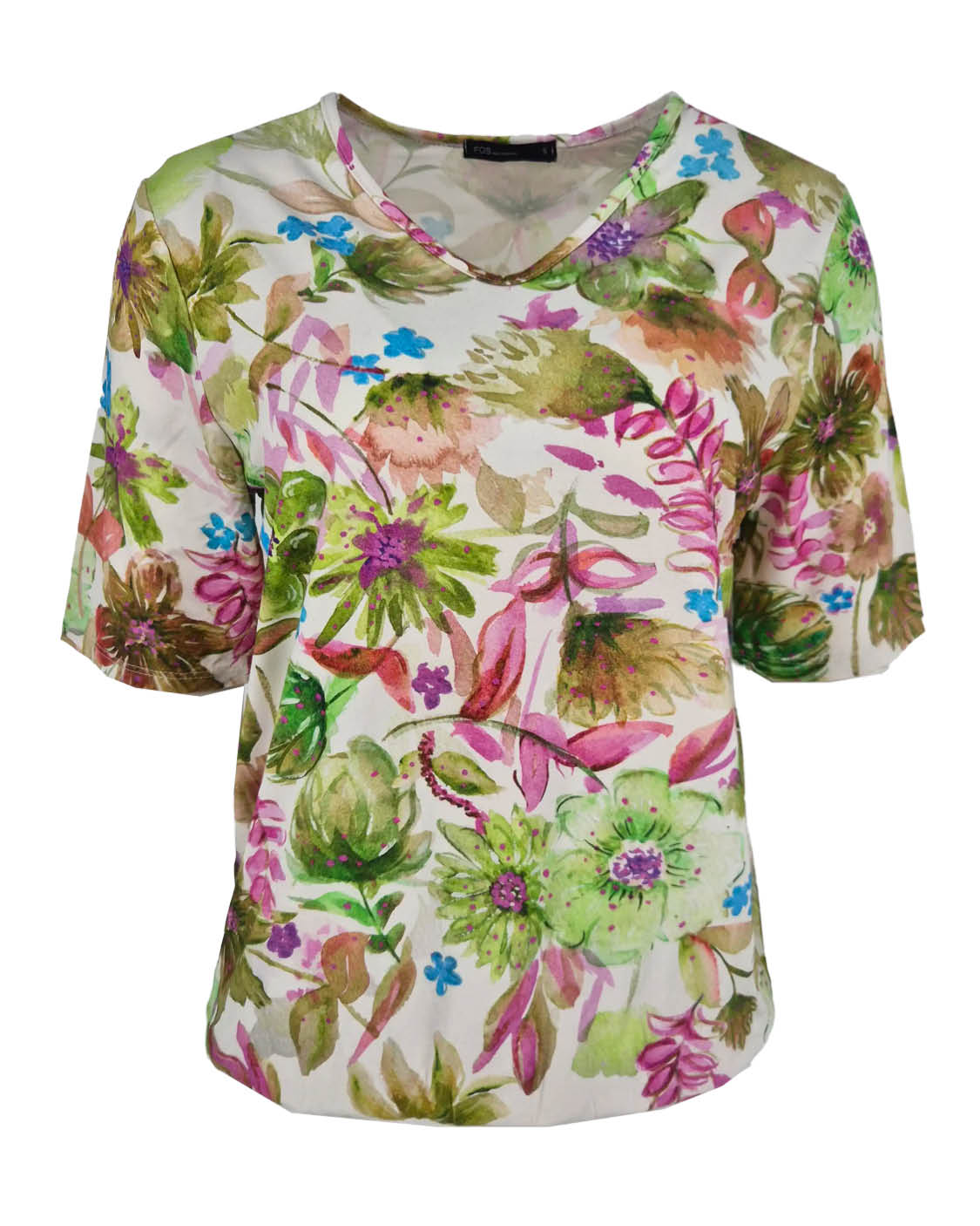 Blouson Vivi Beige bloemen dessin