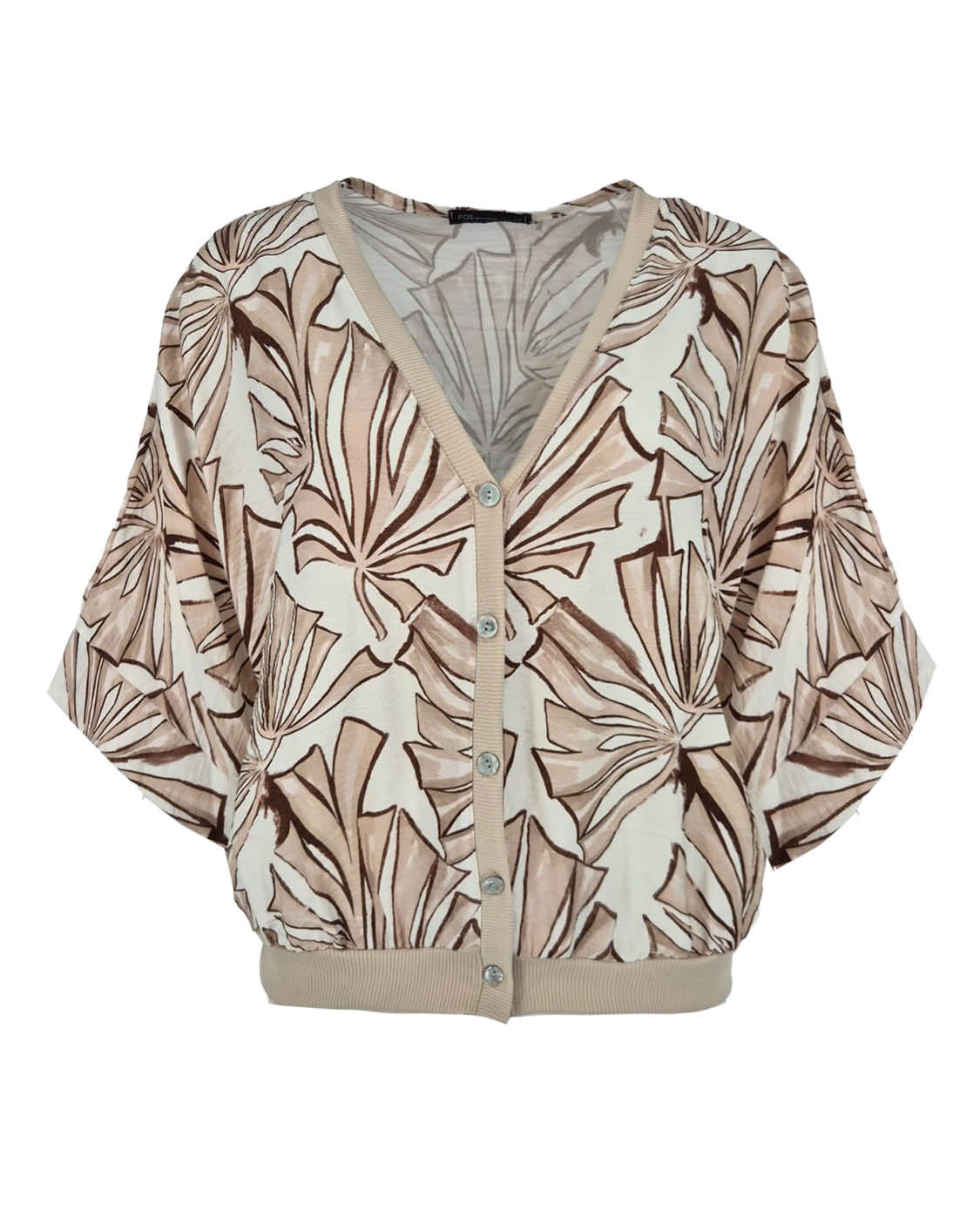 Vest Papillion Beige grafisch dessin