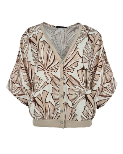 Vest Papillion Beige grafisch dessin