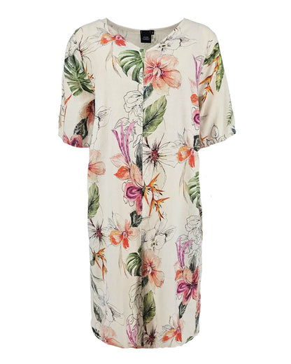 Jurk - Linde Botanisch | Beige