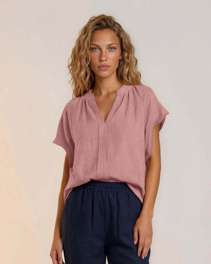 Top - Lotus Uni | Oud-Roze