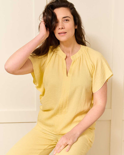 Top - Lotus Uni | Geel